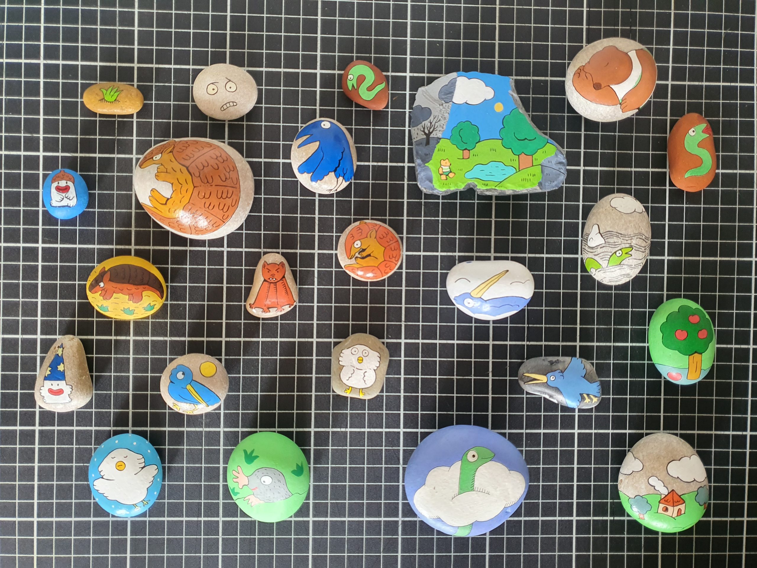 Peinture sur Cailloux